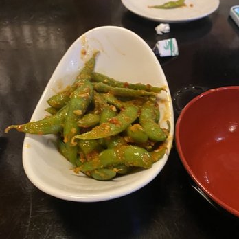 Aka Sushi Downtown - Spicy Garlic Edamame - Sushi Bars Near Me - Corpus Christi, Texas