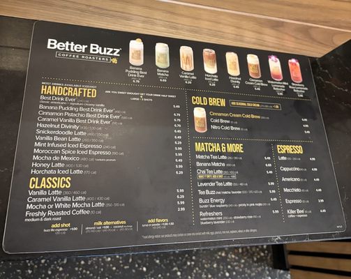 Menu photo 2 Better Buzz Coffee -- Las Vegas Summerlin Las Vegas, NV Menu photo 2 Better Buzz Coffee -- Las Vegas Summerlin Las Vegas, NV