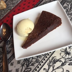 Restaurant La Tête de L'Art - Fondant au chocolat, glace vanille