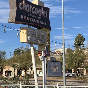 Charcoaler Drive-In - Signage on Mesa - Burgers Near Me - El Paso, Texas