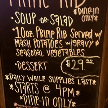 FARM - A frame with specials at front door - Cafes Near Me - North Las Vegas, Nevada