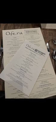 Menu photo 1 Ofena San Francisco, CA