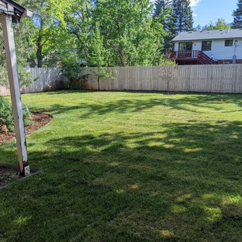 Mendoza & Sons - (After) Sod, irrigation, metal edging with mulch installed - Landscaping Near Me Mendoza & Sons - (After) Sod, irrigation, metal edging with mulch installed - Landscaping Near Me