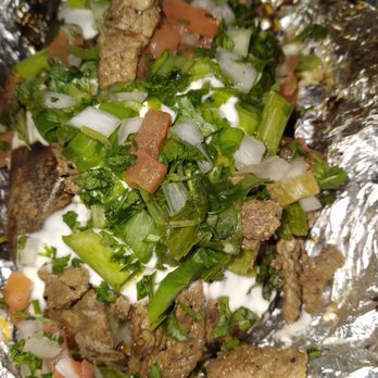 Elote - Baked potato with carne asada pico de gallo green onion sour cream and cheddar cheese...you build your own - Mexican Near Me - Escondido, California Elote - Baked potato with carne asada pico de gallo green onion sour cream and cheddar cheese...you build your own - Mexican Near Me - Escondido, California