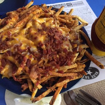 Blue Sky - Year cheese bacon fries where amazing! - Burgers Near Me - Amarillo, Texas Blue Sky - Year cheese bacon fries where amazing! - Burgers Near Me - Amarillo, Texas