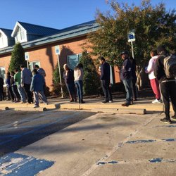 Motor Vehicle Administration - People waiting in line before the Mva opens