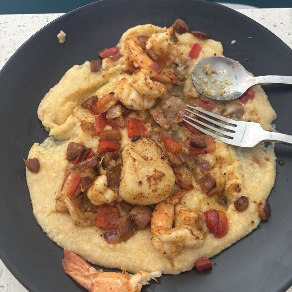 Scallops Shrimp and grits Scallops Shrimp and grits