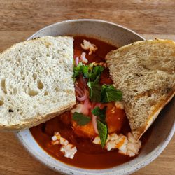 Tryst Wine & Small Plates - Shakshouka for $17.00 in 2024.   A very unique small meal.