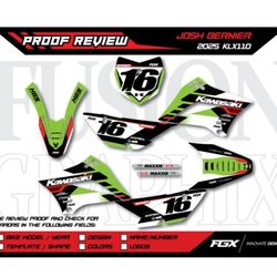 Fusion Graphix - KLX 110 graphics kit