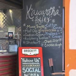 Starr Ave Burger - Ice cream list