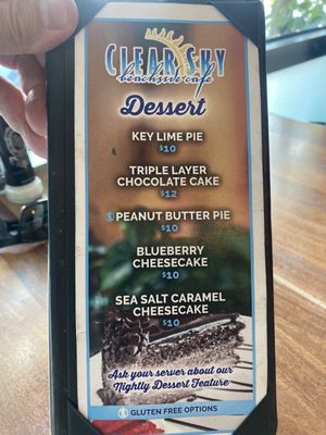 Menu photo 2 Clear Sky Cafe Clearwater, FL