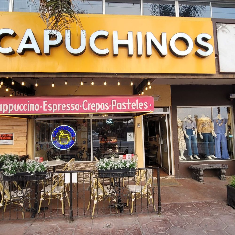 Café Capuchinos - View from the street - Coffee & Tea Near Me - Rosarito, BCN