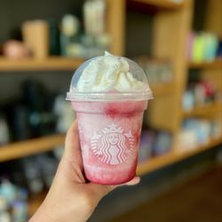 Starbucks - Strawberries & crème aka my childhood go-to :')