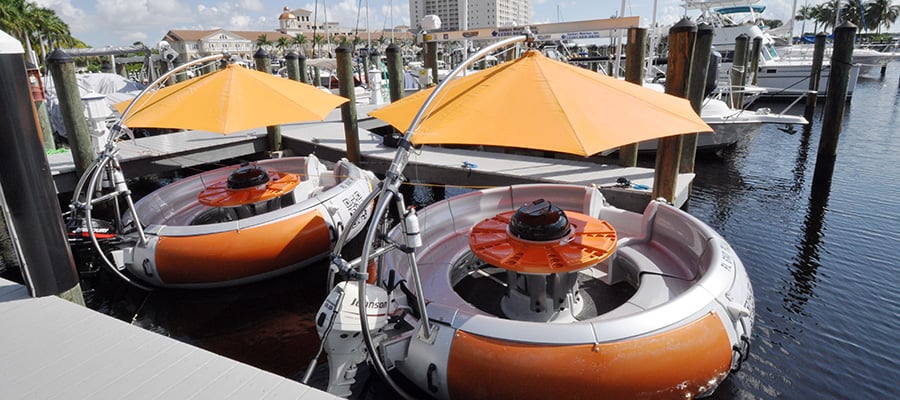 Rentals are available today and dock at the Tarpon Point Marina in Cape Coral Florida