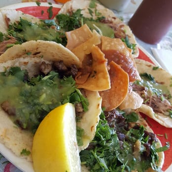 Mi Rancherita - 2 asada, and 3 carnitas. Savory.  :) - Mexican Near Me - Milpitas, California