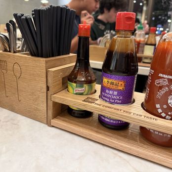 Soup Shop - Utensil holder and sauces - Vietnamese Near Me - Irvine, California Soup Shop - Utensil holder and sauces - Vietnamese Near Me - Irvine, California