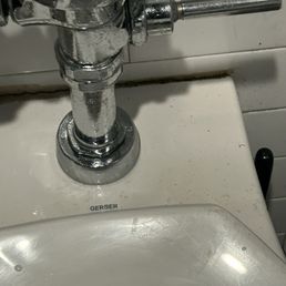 The filthy of this toilet is not at all of one day. this restroom simply does not get cleaned properly