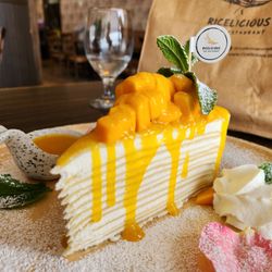 Ricelicious Thai Restaurant - Mango crepe cake