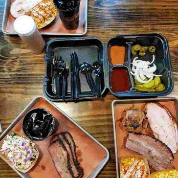 Hurtado Barbecue - Lunch! Lunch- brisket, turkey, pulled pork, smoked elote (corn), hatched chile mac n cheese, coleslaw - Barbeque Near Me - Arlington, Texas Hurtado Barbecue - Lunch! Lunch- brisket, turkey, pulled pork, smoked elote (corn), hatched chile mac n cheese, coleslaw - Barbeque Near Me - Arlington, Texas