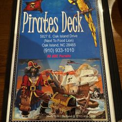 Pirates Deck - Menu