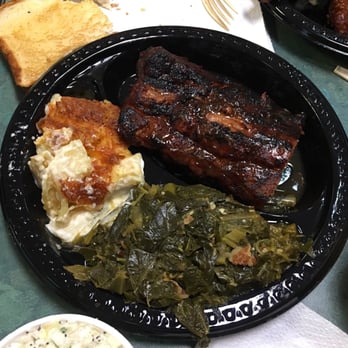 Dave Poe's BBQ - Baby Back Ribs with Mac N Cheese & Greens - Barbeque Near Me - Marietta, Georgia Dave Poe's BBQ - Baby Back Ribs with Mac N Cheese & Greens - Barbeque Near Me - Marietta, Georgia
