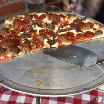 Grimaldi's Pizzeria - Half way done - The Don - Pizza Near Me - Dallas, Texas Grimaldi's Pizzeria - Half way done - The Don - Pizza Near Me - Dallas, Texas