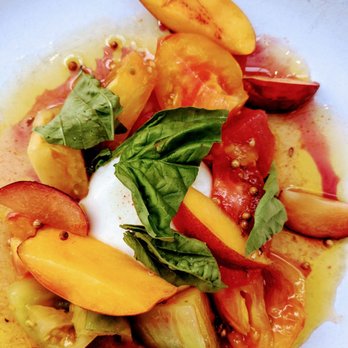 Five Crowns - Burratta tomato peach salad was delicious - Steakhouses Near Me - Corona del Mar, California