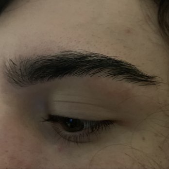 Mirror Image Threading Salon - Boyfriends eyebrow after threading - Threading Services Near Me - Austin, Texas