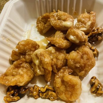 King Restaurant & Bar - Prawns with caramelized walnuts. Even to go they're great. - Bars Near Me - Honolulu, Hawaii King Restaurant & Bar - Prawns with caramelized walnuts. Even to go they're great. - Bars Near Me - Honolulu, Hawaii