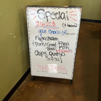 Toni’s Taco - March 2024. - Mexican Near Me - Yukon, Oklahoma