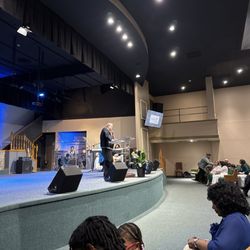 GracePoint Church - The sanctuary in a Sunday Worship Service
