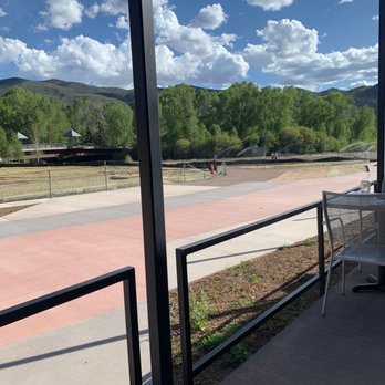 Free Range Kitchen - View from outside deck - New American Near Me - Basalt, Colorado Free Range Kitchen - View from outside deck - New American Near Me - Basalt, Colorado