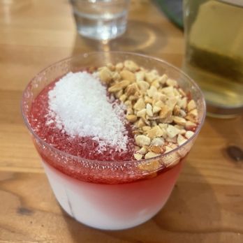 Aviv Hummus Bar - Malabi - rose water pudding - Falafel Near Me - Seattle, Washington