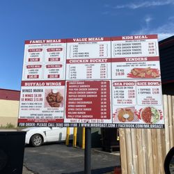 Mr Broast - Drive through menu. YOURE WELCOME