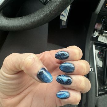 Vanity Nail Bar - Panthers nails! Black dip + marble - Nail Salons Near Me - Charlotte, North Carolina Vanity Nail Bar - Panthers nails! Black dip + marble - Nail Salons Near Me - Charlotte, North Carolina