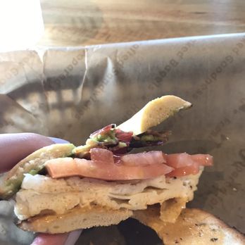 Einstein Bros. Bagels - Skinny sandwich day I guess... horribly - Bagels Near Me - Brookfield, Wisconsin