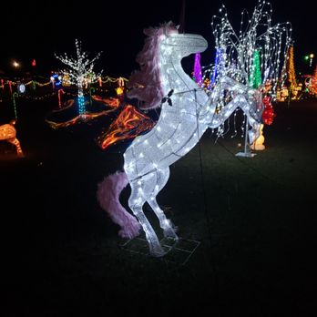 Woodams Christmas Lights - Pegasus / unicorn hybrid standing elegantly. - Festivals Near Me - Bainbridge, Georgia Woodams Christmas Lights - Pegasus / unicorn hybrid standing elegantly. - Festivals Near Me - Bainbridge, Georgia