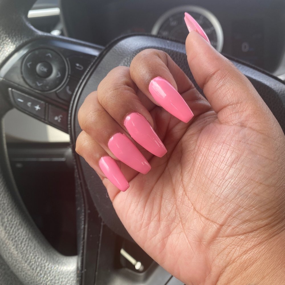 All my nails are different shapes and the look like they grew out. I just got them done 5 minutes ago. All my nails are different shapes and the look like they grew out. I just got them done 5 minutes ago.