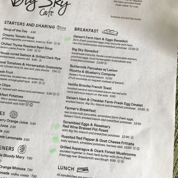 Big Sky Cafe - Our brunch menu with our choices. - Breakfast & Brunch Near Me - Webster Groves, Missouri Big Sky Cafe - Our brunch menu with our choices. - Breakfast & Brunch Near Me - Webster Groves, Missouri
