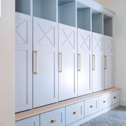 Custom Mudroom Built-ins in our Ponte Vedra Home