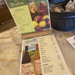 Drink menu
