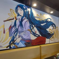 Kobe Steak & Sushi - Fantastic artwork on the wall