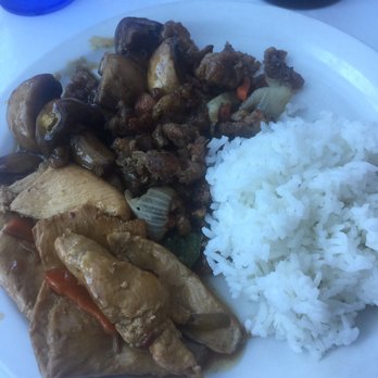 China King Express - Starting bottom left Szechuan chicken, cracked pepper chicken and bourbon chicken - Chinese Near Me - Belleville, Michigan
