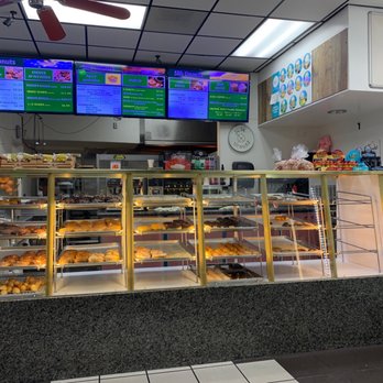 Slik Donuts - a bakery counter with a variety of pastries - Donuts Near Me - Hesperia, California