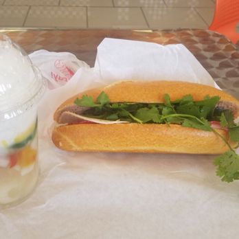 Saigon Deli - This is the three fruit Thai dessert and combination sandwich - Vietnamese Near Me - Garland, Texas Saigon Deli - This is the three fruit Thai dessert and combination sandwich - Vietnamese Near Me - Garland, Texas