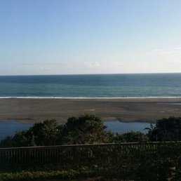 View from our room.  Double bed ocean view room.
