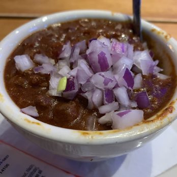 Texas Roadhouse - chili is absolutely delicious. made in house... Pre-shredded is inferior in quality. I skip it... - Steakhouses Near Me - Fresno, California