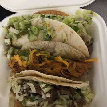 Swell Taco - Top to Bottom: Crunch & Munch (ground beef), Carnitas, Carne Asada - Mexican Near Me - Babylon, New York
