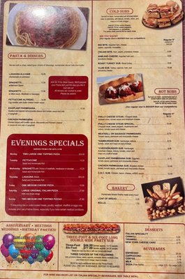 Menu photo 1 A & M Pizza Florence, AZ