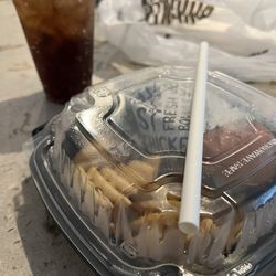 PDQ Chicken - A bunch of plastic but a paper straw that will dissolve in my drink